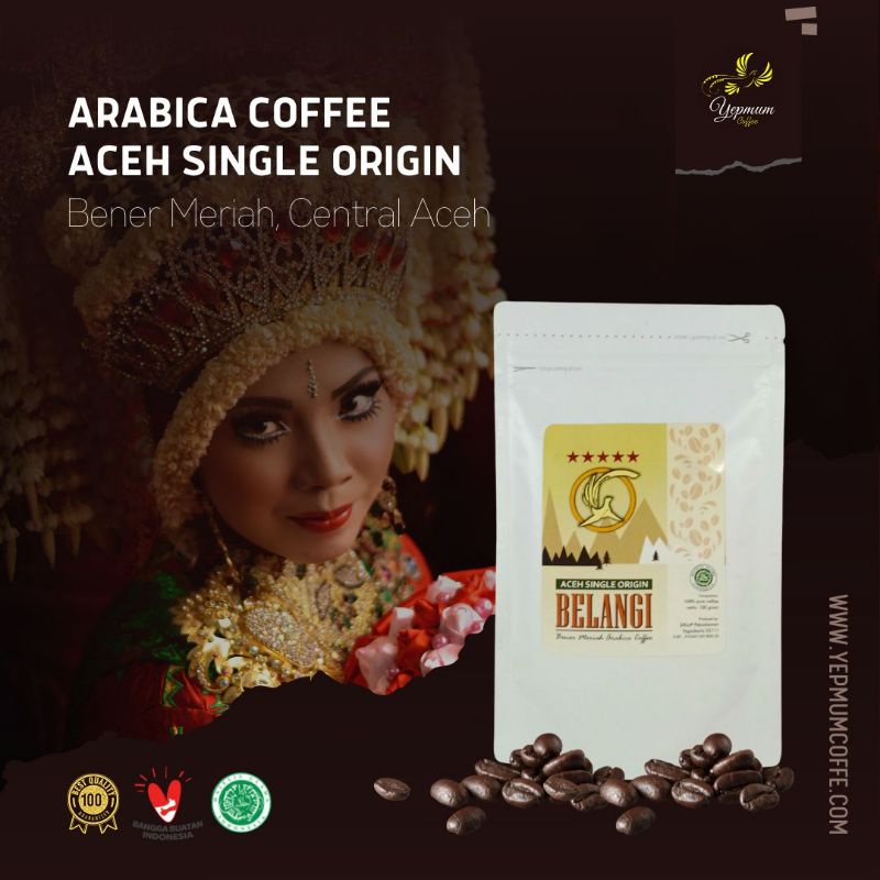 

Kopi Aceh Arabica Single Origin 100g - Yepmum Coffee