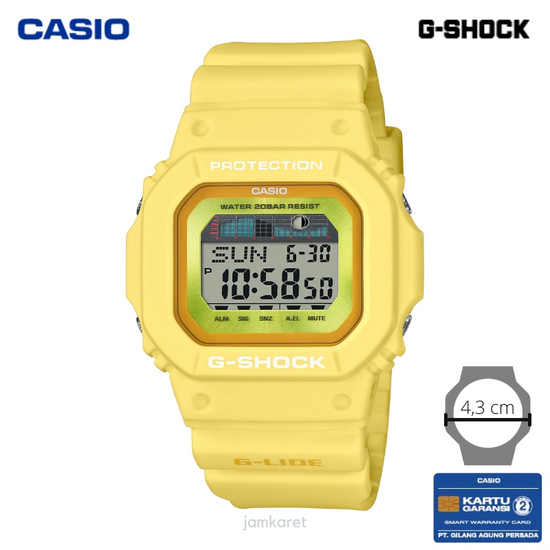 JAM TANGAN PRIA CASIO G-SHOCK GLX-5600RT-9 ORIGINAL - GLX5600RT KUNING