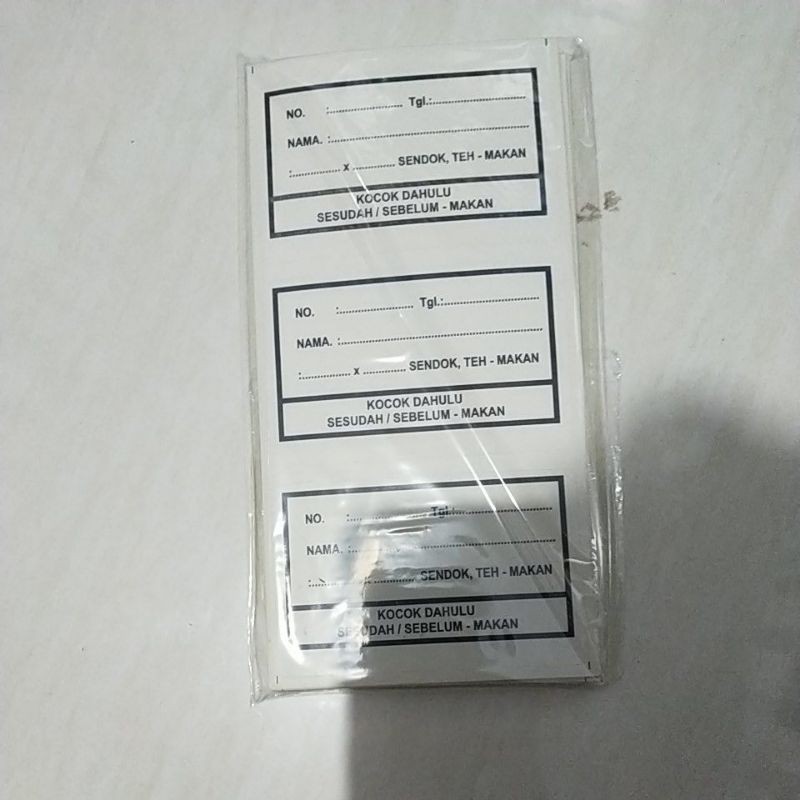 etiket sirup stiker 150pcs tinggal tempel