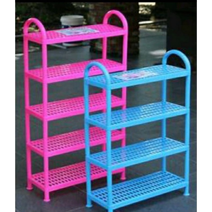 RAK SEPATU/RAK SANDAL SERBA GUNA PLASTK SUSUN 3, SUSUN 4, SUSUN 5.