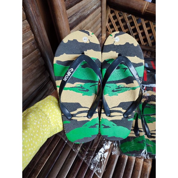 Sandal Jepit Pria RC Loreng | Sendal Jepit Distro Surfing Casual