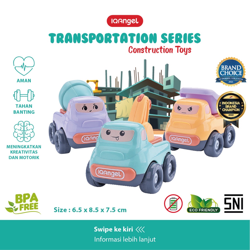 IQangel Transportation Toys - Mainan Edukatif Sensori