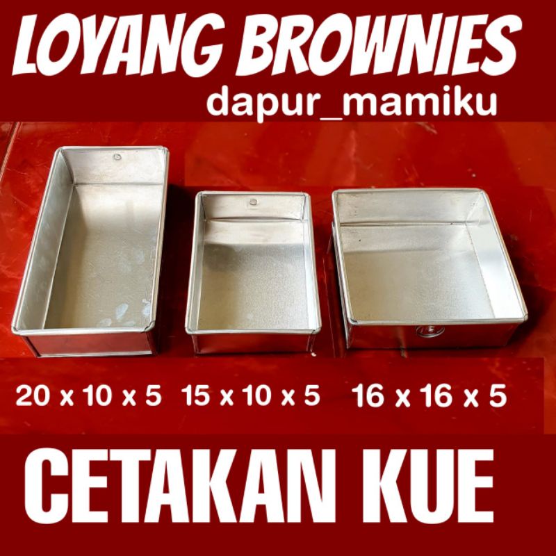 DAPURMAMI Loyang Mini Brownis Cake Bolu Lapis tinggi 5cm