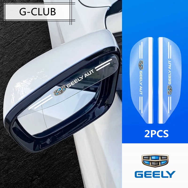 G-club 2PCS Eyebrow Pelindung Kaca Spion Mobil Tahan Air / Hujan Untuk Geely