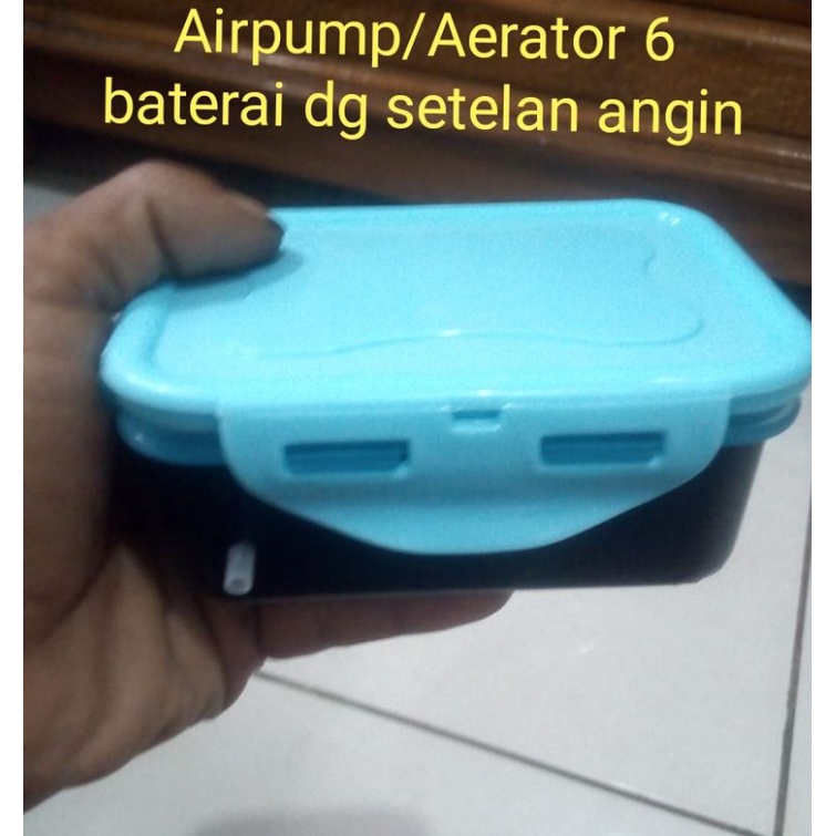 Airpump/Aerator charger 6 baterai nonstop