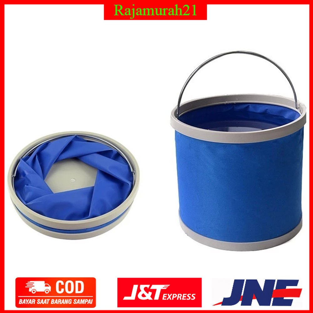 Folding Bucket Fishing Waterproof Pail 11L / Ember Lipat - OMHAMABL - Blue