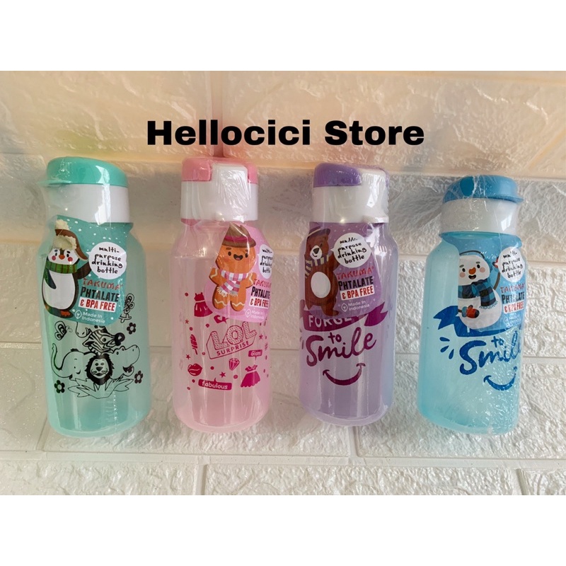 BOTOL MINUM TAKUMA MINI 350 KEMASAN LUCU ULANG TAHUN
