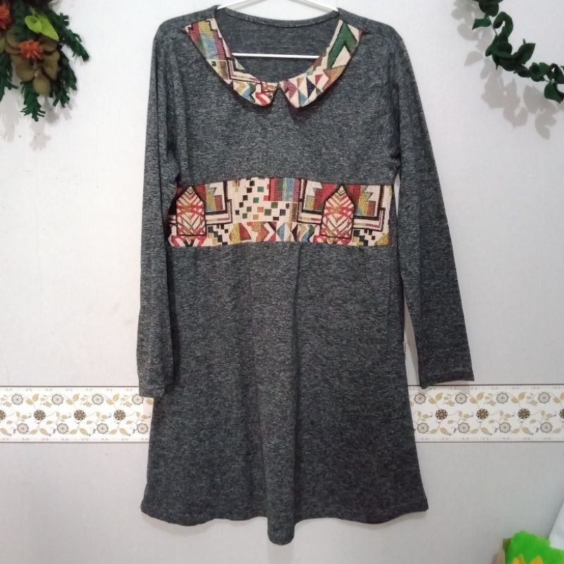 TUNIK HITAM / HITAM / TUNIK HITAM POLOS / TUNIK HITAM POLOS WANITA / PAKAIAN HITAM / ABU / MOTIF / T