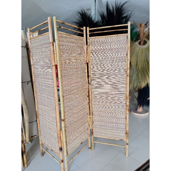 Partisi Penyekat Ruangan Murah Pembatas Ruangan Bambu Sketsel Bambu Murah Jogja | Slintru Bambu