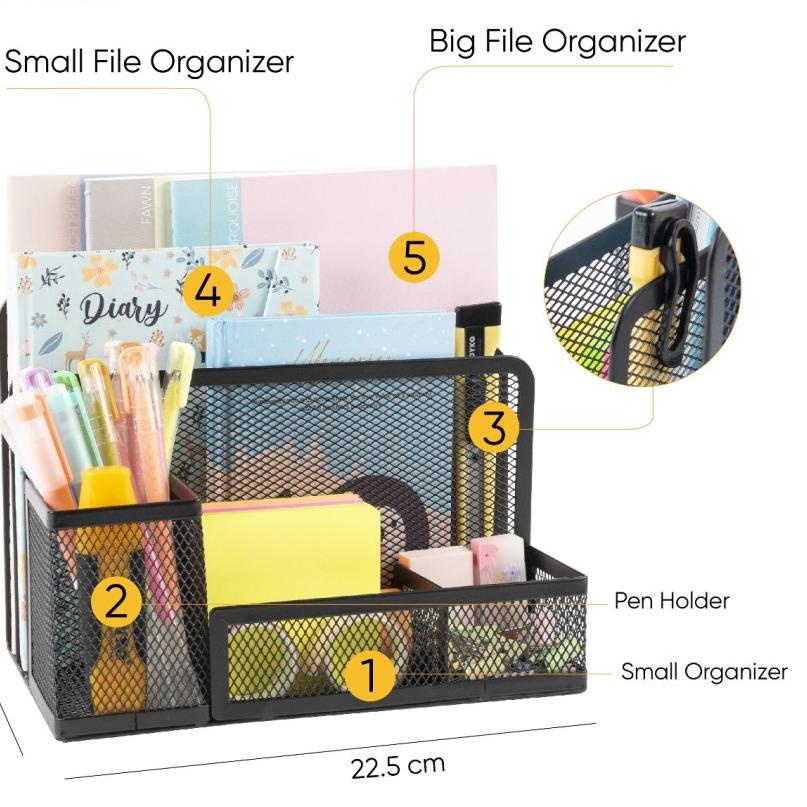 

Update - Desk Set JOYKO DS21/Pen Holder/Tempat Alat Tulis Jaring/Deskset Besi ✔
