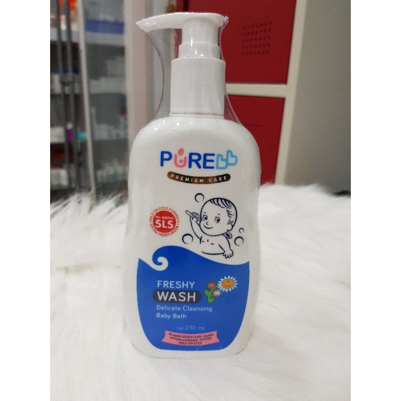 PURE BABY WASH FRUITY DAN FRESHY 230ml