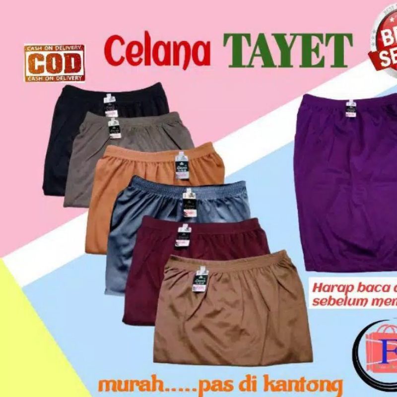 6 pcs celana shot wanita pendek | celana tayet wanita termurah | tayet daleman wanita jumbo terlaris