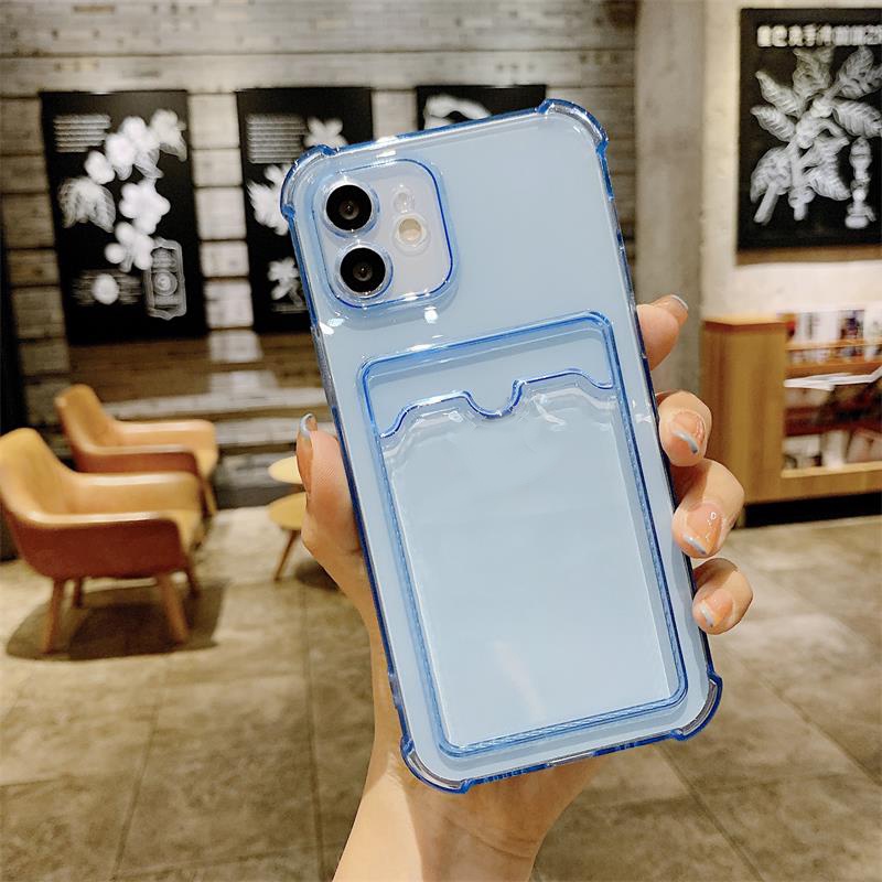Oppo A54 A55 A96 A76 A15 A16 A12 A74 A7 A5s A9 A5 A3s A12E A15s Reno 8 7 A36 Y12 Y21 Y21s Y12A Y12i Y12s Dompet Mewah Slot Kartu Kredit Phone Case Shockproof Soft TPU Back Cover