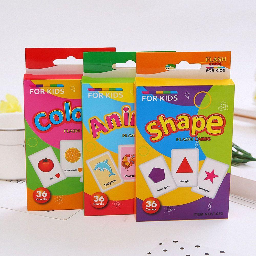 Lanfy Kartu Flash Card 36 Pcs Tk Alfabet Hewan Bahasa Inggris Belajar Awal Belajar Mainan Edukasi