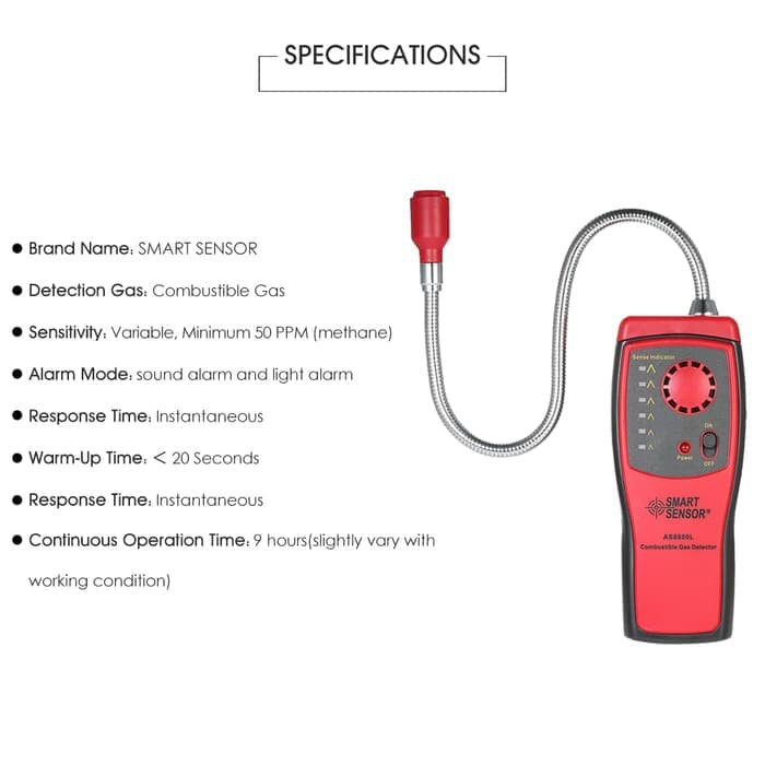 Tool Gas Analyzer Automotive Combustible Gas Detector Leakage mudah meledak