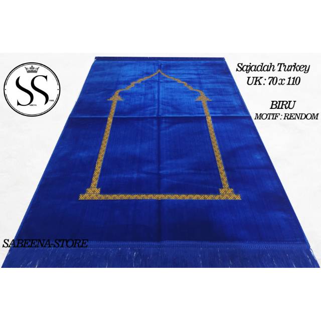 Sajadah Turkey Turkeye Polos Motif Minimalis Bay Sabeena.Store