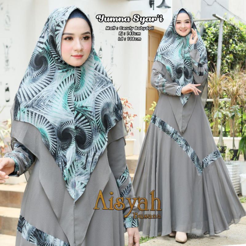 GAMIS SERUTY BABYDOLL SUPER PREMIUM DAN HIJAB SERUTY PREMIUM