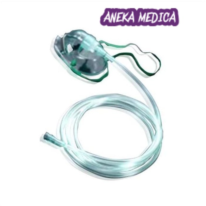 Masker Oksigen O2 Dewasa Resources/Oxygen Mask Original