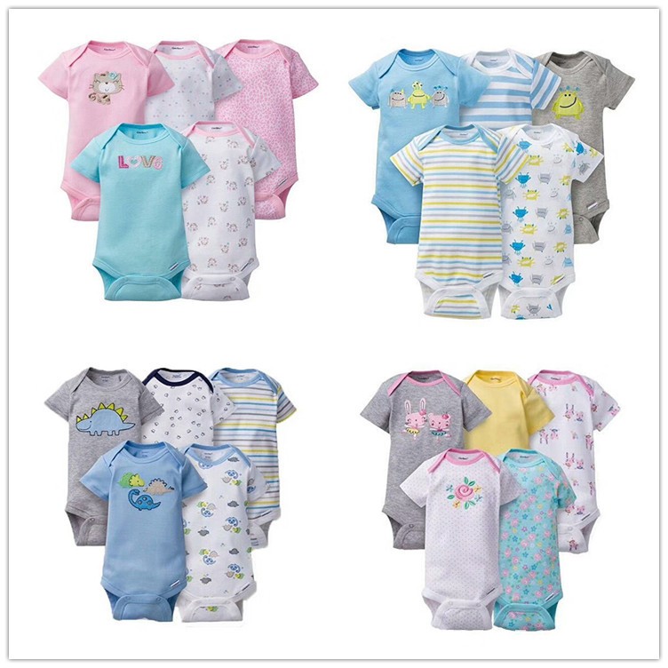 5Pcs Baju Kaos Jumper Bayi Laki Laki Dan Perempuan 5Pcs Baju Kaos Jumper Bayi Laki Laki Dan Perempuan