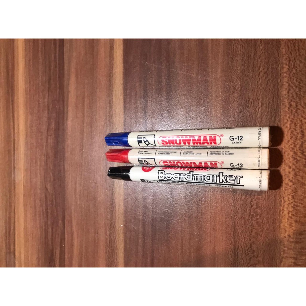 

Spidol papan tulis Snowman merah hitam biru + Tinta
