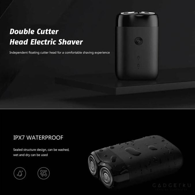 

KHNZ07 XIAOMI MIJIA DOUBLE CUTTER HEAD ELECTRIC SHAVER / PENCUKUR JENGGOT