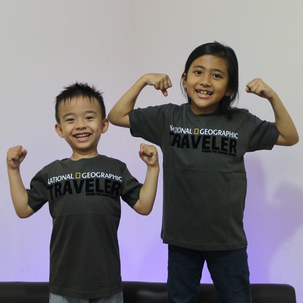 Kaos ANAK TRAVELER JOURNEY - Baju Fashion Anak Natgeo Kaos National Geographic Keren Bludru Premium 