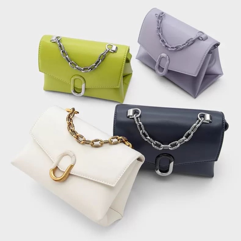 Chain Strap Envelope Crossbody Bag