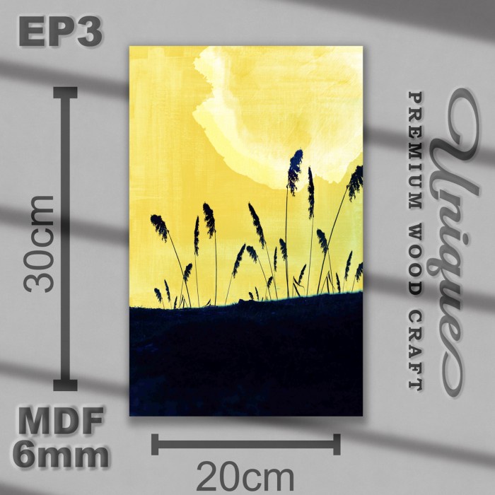 Dekorasi Hiasan Dinding MDF Ruangan Rumah Minimalis EP