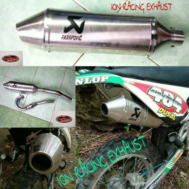 Knalpot racing Akrapovic buat KLX 150 L S BF CRF 150L Dtracker 150