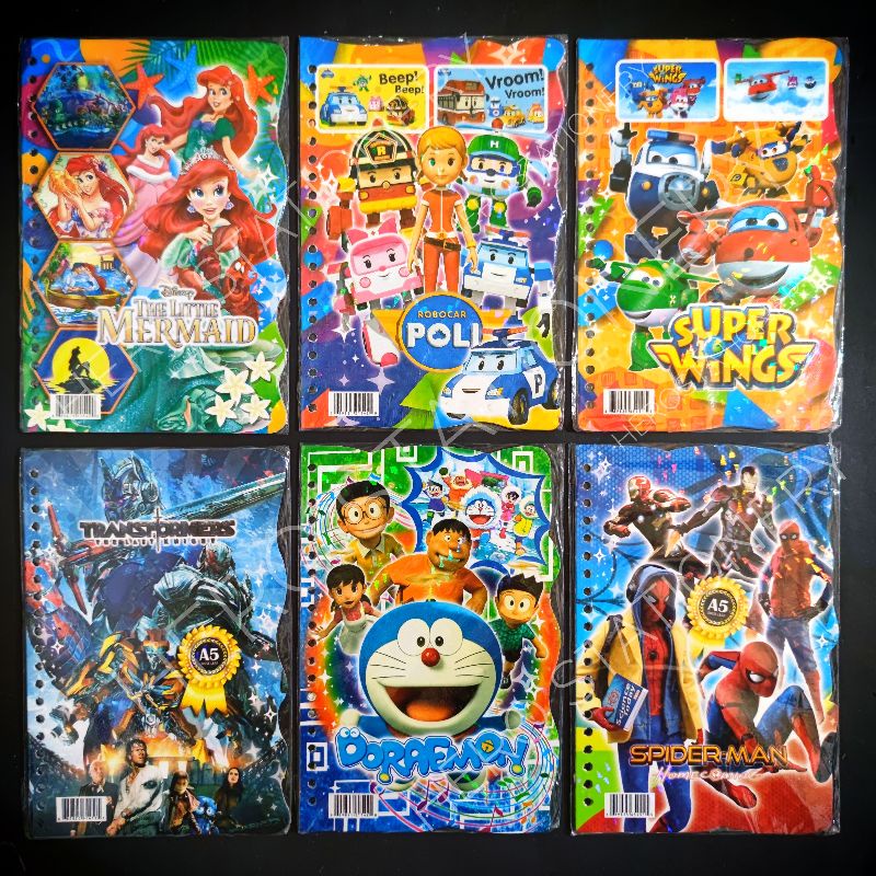 

Kertas isi file A5 karakter superhero