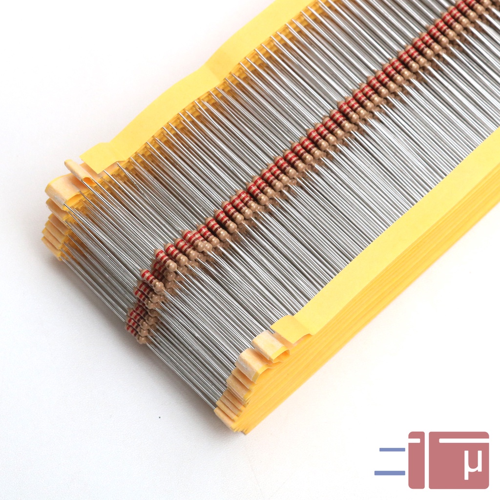 X10 Resistor 220R 220 Ohm 1/4W Karbon 5% Taiwan Kaki Tembaga