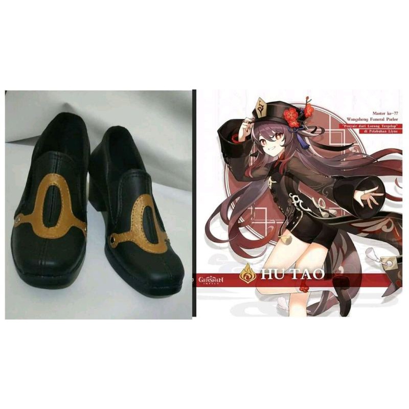 hu tao sepatu cosplay GI