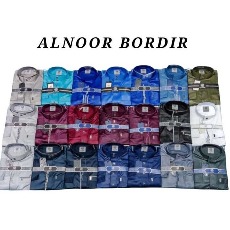JUBAH ALNOOR BORDIR DEWASA GAMIS ALNOOR GAMIS