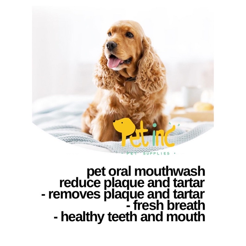 Pet oral mouthwash reduce plaque and tartar 300ml