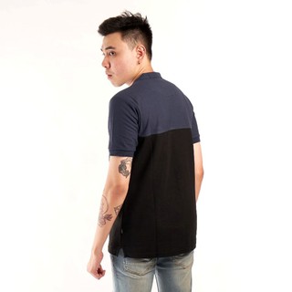 Brotherholic polo shirt pria lacost hitam list abu pendek Brotherholic polo shirt pria lacost hitam list abu pendek