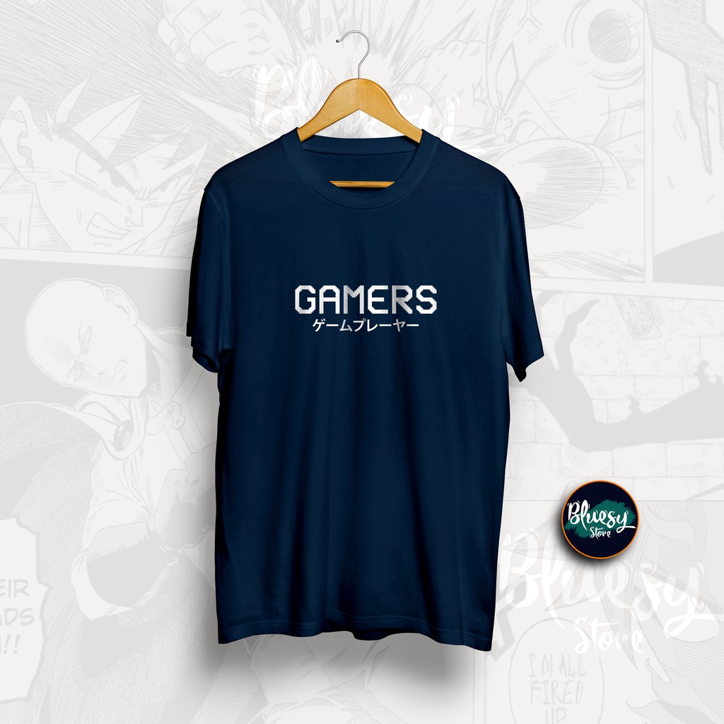 Kaos KATA GAMERS OTAKU GEMUPUREIYA JEPANG JAPANESE WORD / Kaos OTAKU GAMERS