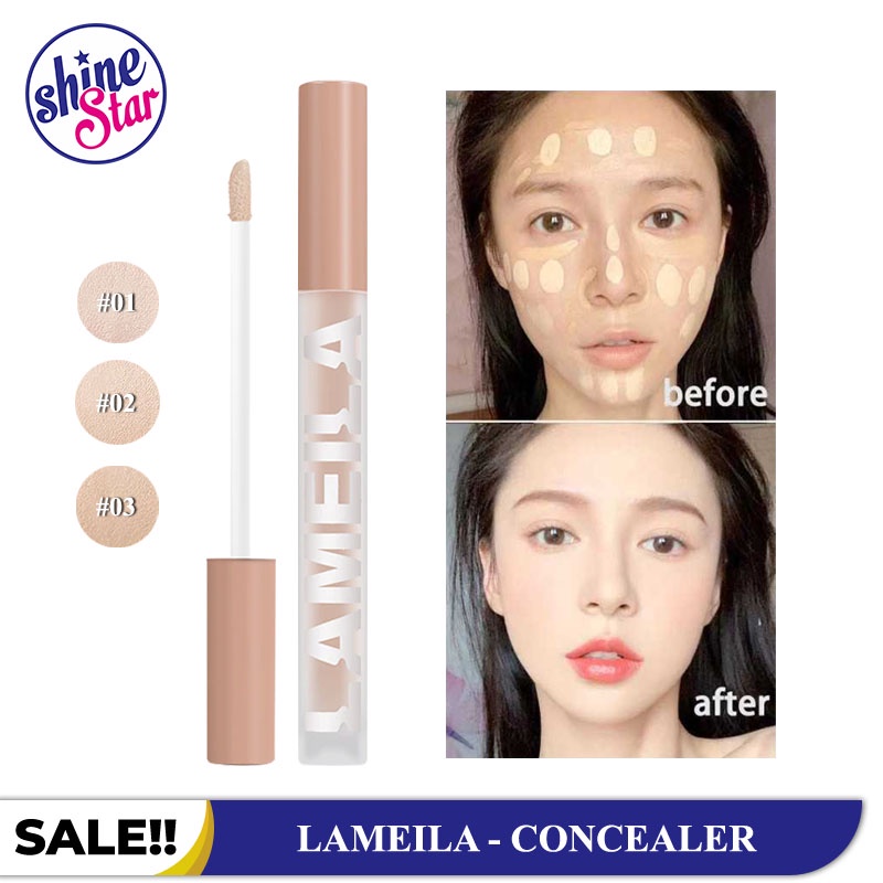 SHINE STAR - [ COD ] LAMEILA LIQUID CONCEALER MATTE FULL COVERAGE MAKE UP PENUTUP BEKAS NODA JERAWAT TAHAN LAMA