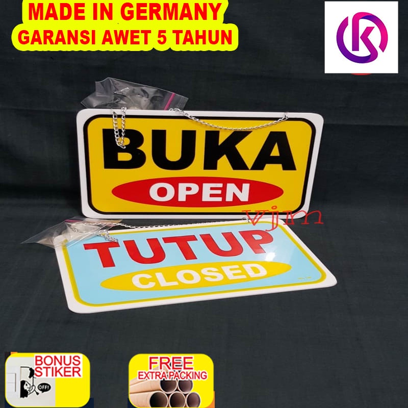 

Terlaris Plat Acrylic Buka Tutup / Open Closed(20x13cm)