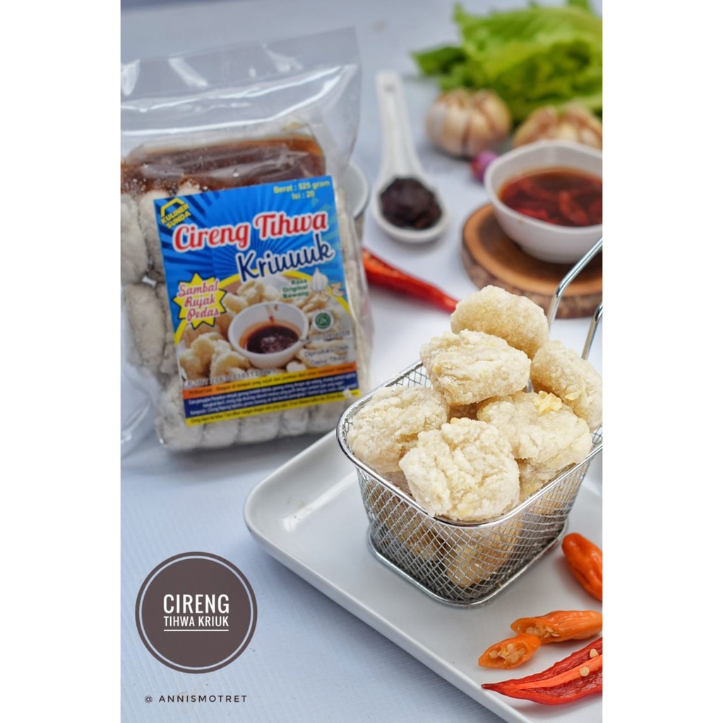 

Cireng Kriuk Tihwa Original dengan sambal rujak