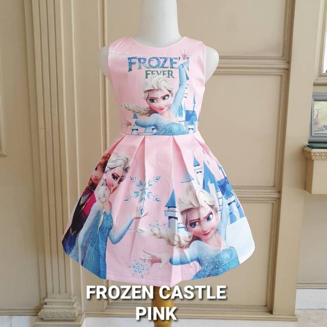 GA2603 FROZEN BUTTERFLY PURPLE DRESS GAUN BIRTHDAY ULANG TAHUN ANAK UNGU ELSA ANNA MURAH IMPORT LUCU