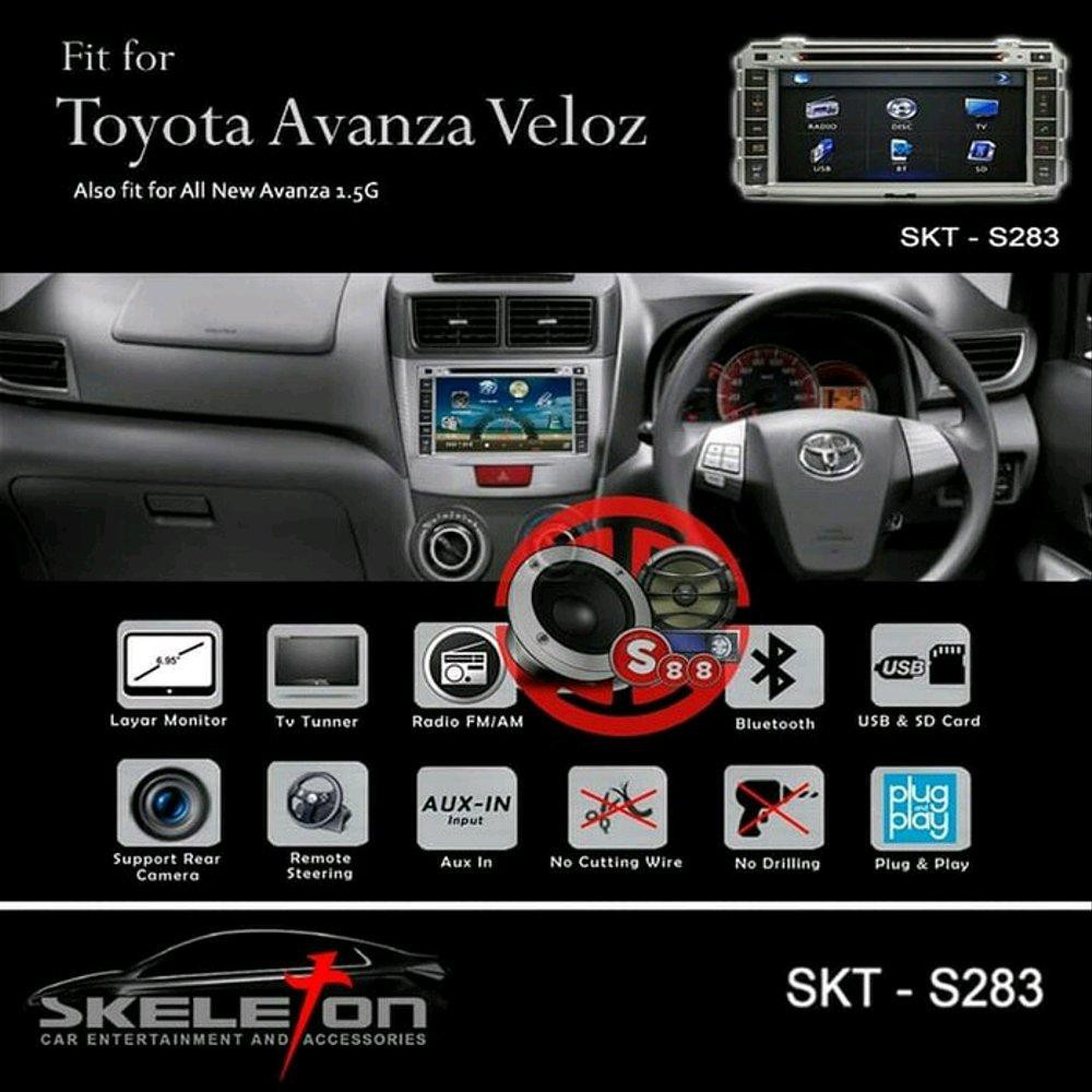 Jual Double Din OEM Avanza Veloz By Skeleton Sparepart Murah Indonesia Shopee Indonesia