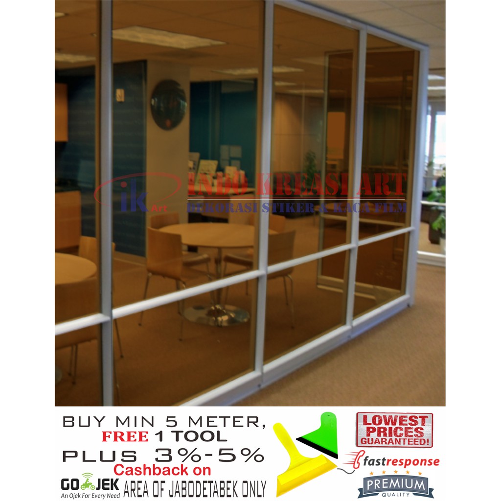 KACA FILM RIBEN BROWN COKLAT AG PREMIUM QUALITY