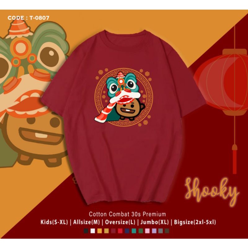 KAOS IMLEK BT21 SHOOKY BARONGSAI/KAOS KATUN IMLEK SHOOKY B T S