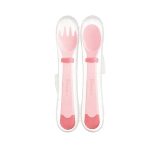 Simba Learning Spoon & Fork Set – Caramel