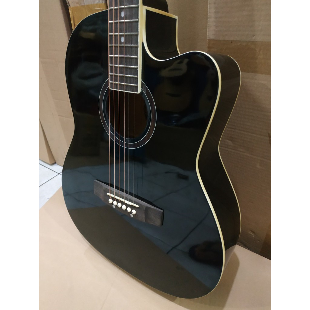 Gitar Akustik Elektrik Merk Cowboy Original Tipe AW-106 Equalizer Tuner LC PRENER Murah Jakarta