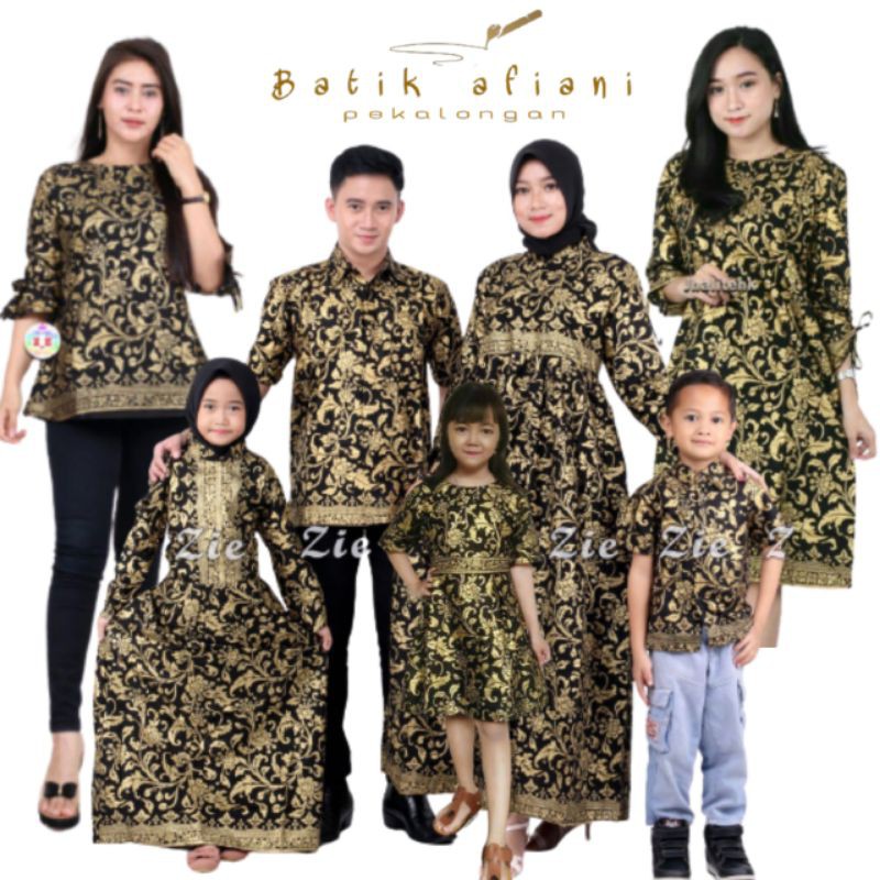 ( COUPLE KELUARGA )Maura Couple - Sania Ruflle Batik Couple Ori Ndoro Jowi - BAKUNG PRADA