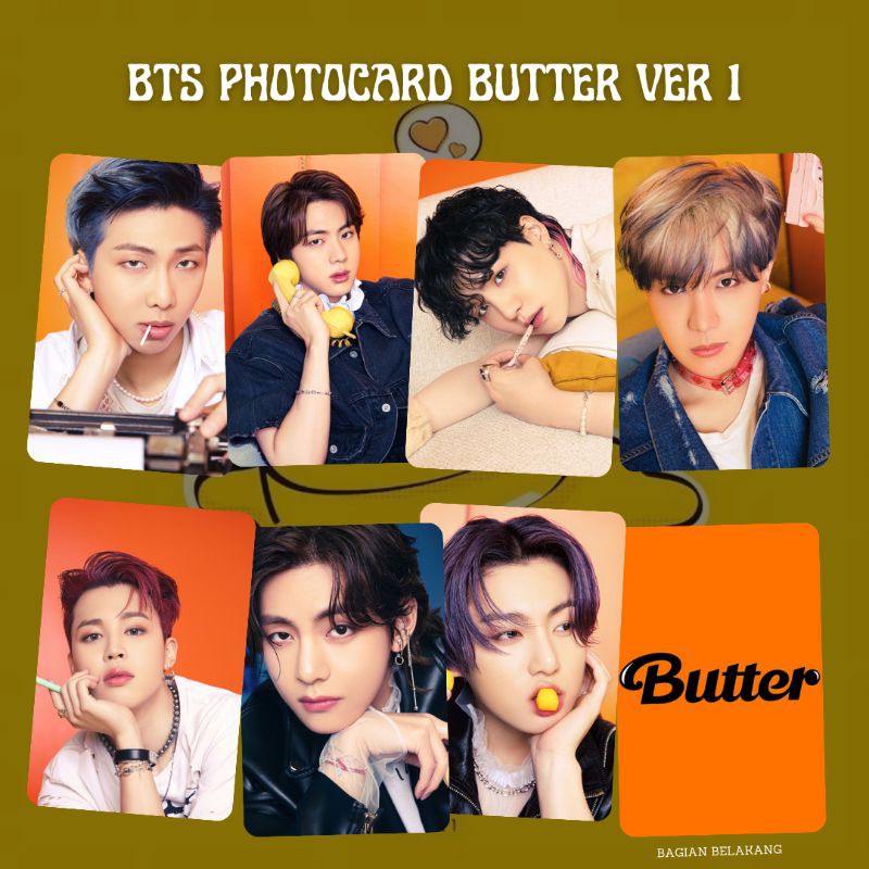 BTS PHOTOCARD BUTTER PHOTO CONCEPT PC