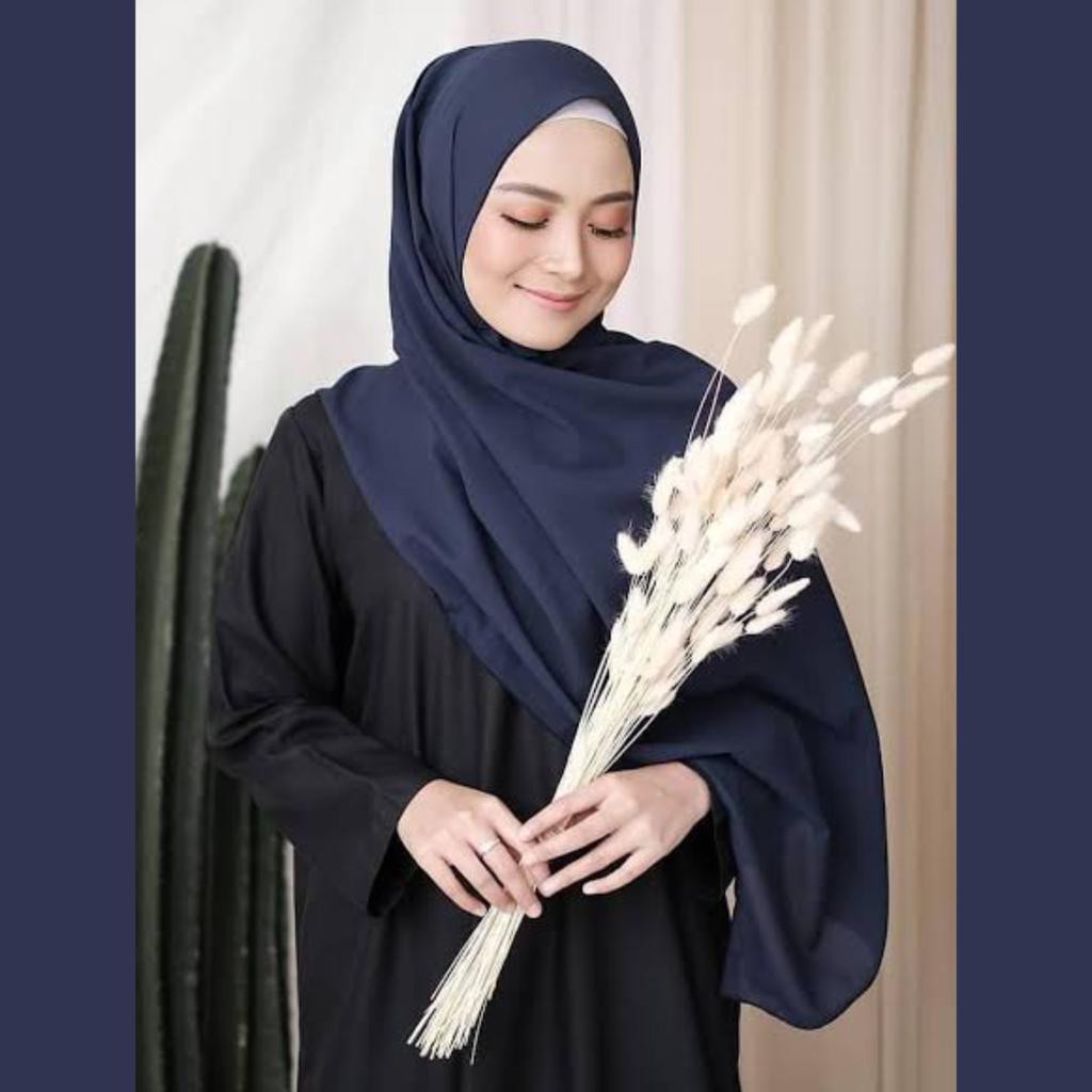 HIJAB PASMINA SABYAN DIAMOND POLOS TERMURAH 150 X 75 JAHIT TEPI - KERUDUNG PASHMINA SABYAN TERMURAH