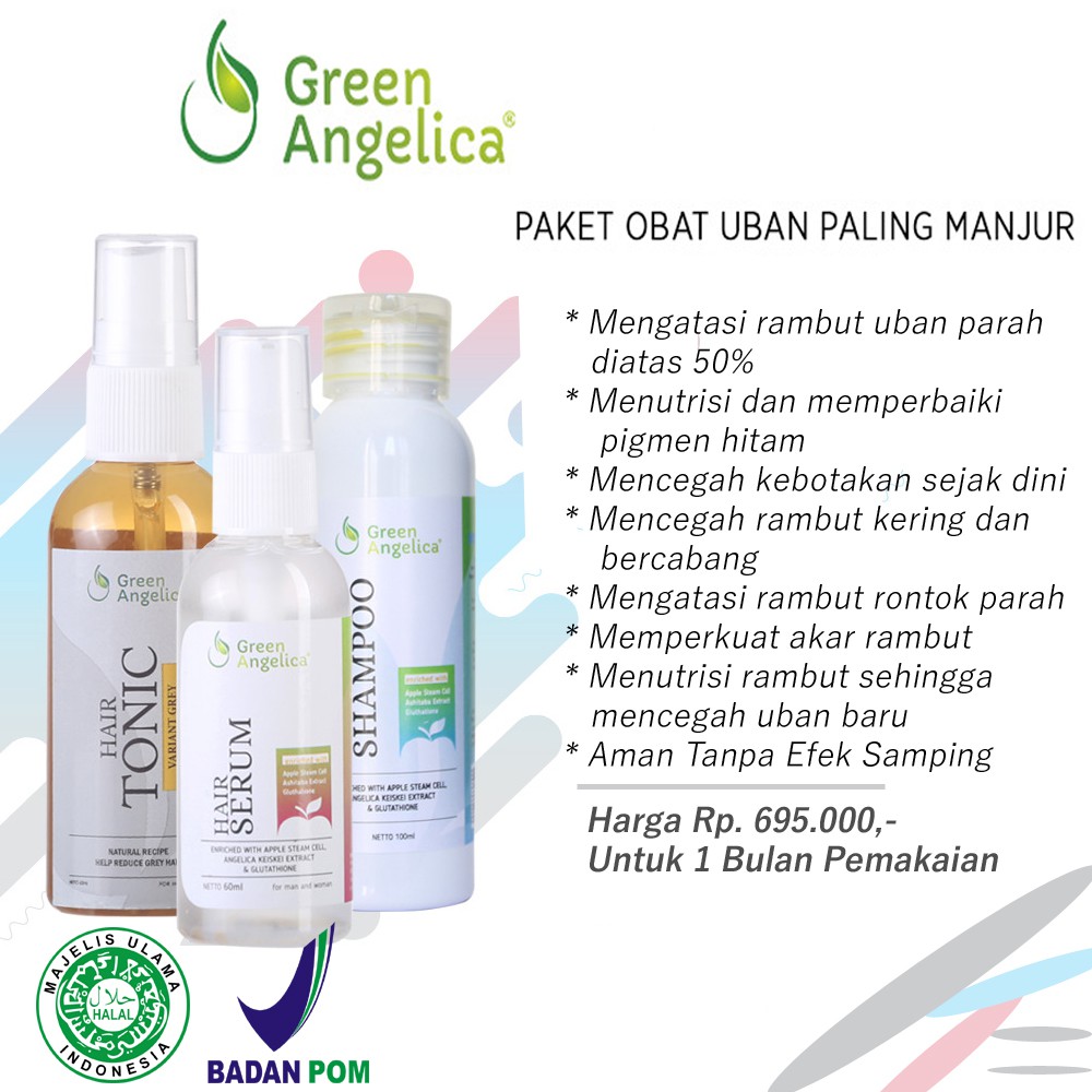 Maksimal Penghilang Uban Menghitamkan Rambut Mengatasi Rambut