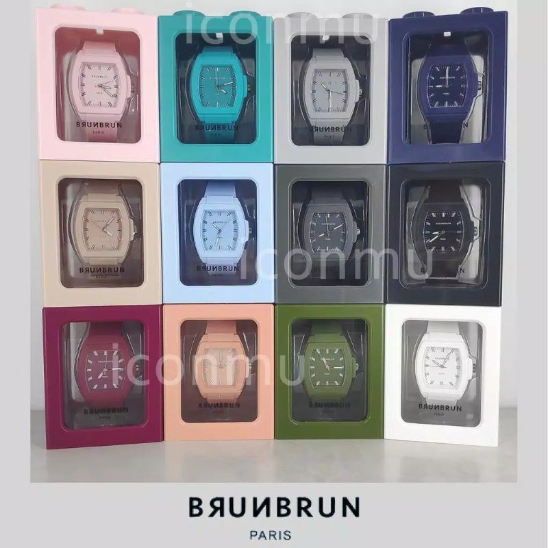 Burnburn paris jam tangan bahan karet silikon seri BLAKE